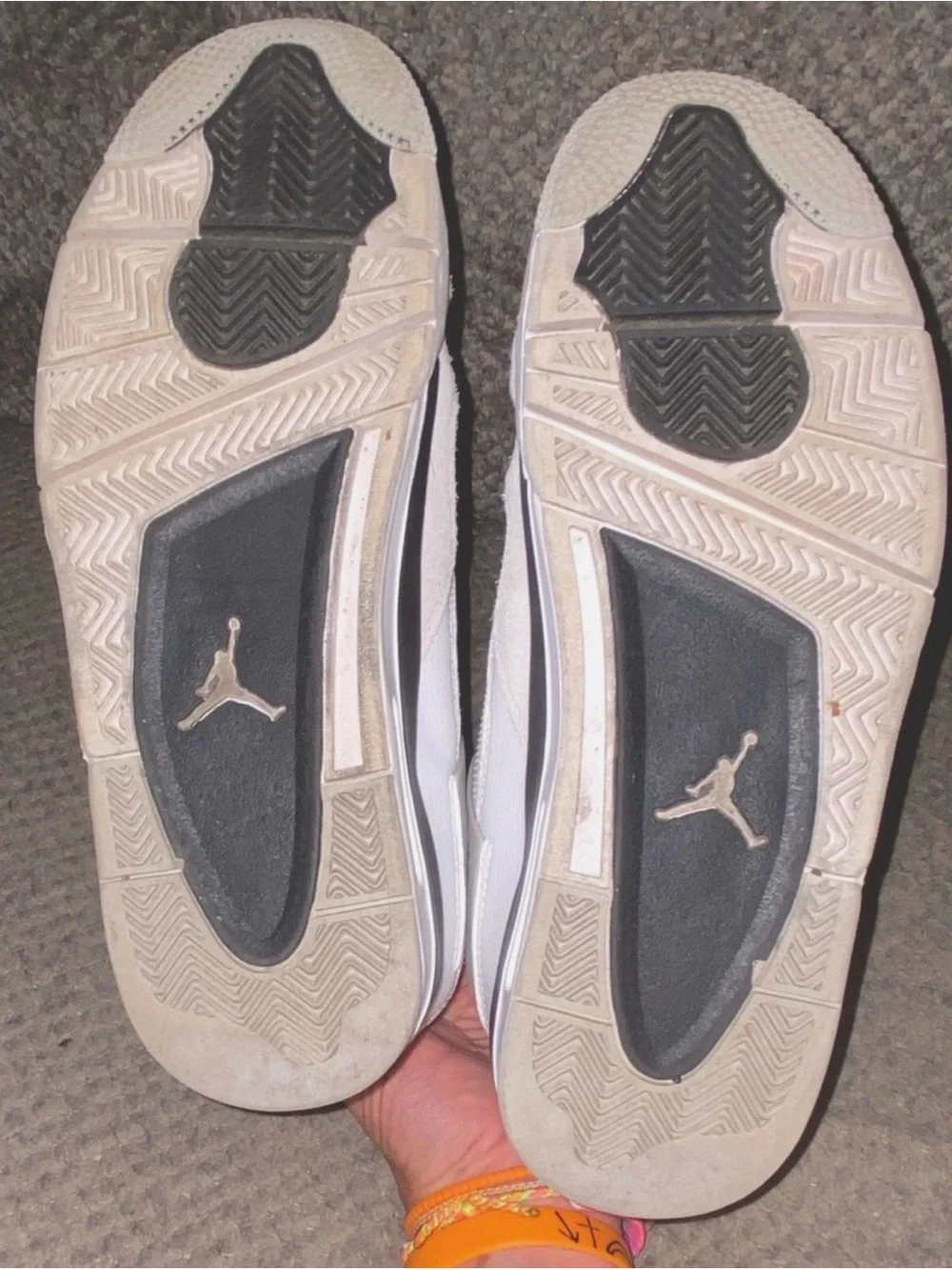 Jordan Men’s White and Black Retro Sneakers